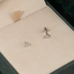 TRIO DIAMOND STUD EARRING - 0.43ct - WG