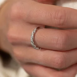 TWISTED ALLIANCE DIAMOND RING - 0.4ct - WG