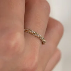 TWISTED ALLIANCE DIAMOND RING - 0.4ct - YG