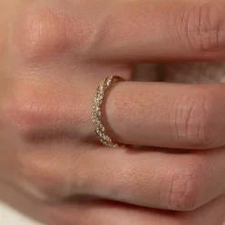 TWISTED ALLIANCE DIAMOND RING - 0.4ct - YG