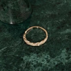 TWISTED ALLIANCE DIAMOND RING - 0.4ct - YG