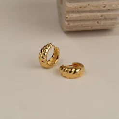 ULRIKKA GOLDEN CREOL EARRING
