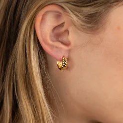ULRIKKA GOLDEN CREOL EARRING