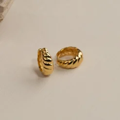 ULRIKKA GOLDEN CREOL EARRING