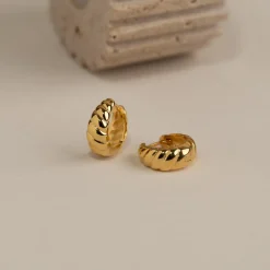 ULRIKKA GOLDEN CREOL EARRING