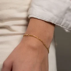 UMA FIGARO SOLID GOLD BRACELET