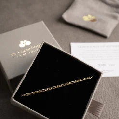 UMA FIGARO SOLID GOLD BRACELET