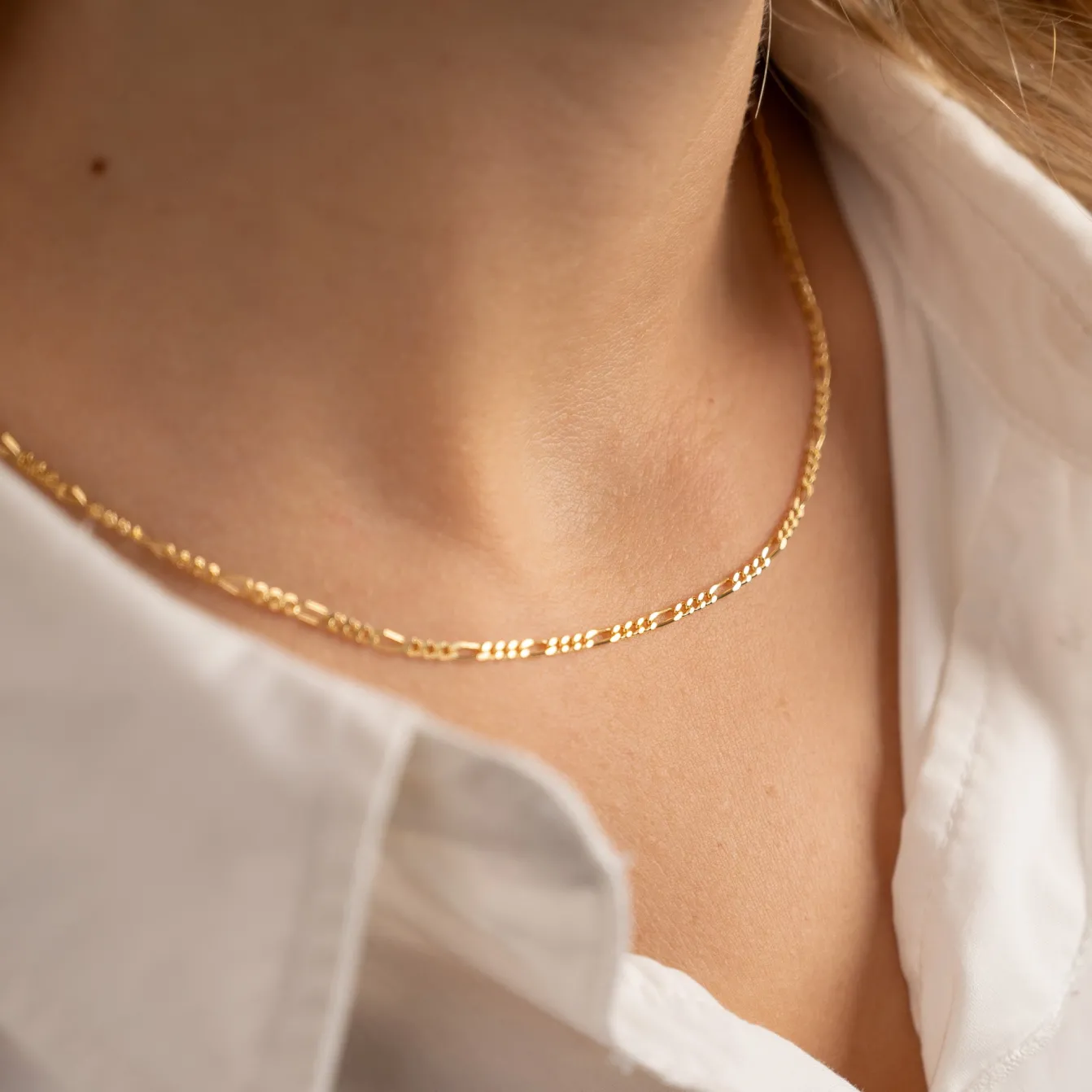 UMA FIGARO SOLID GOLD CHAIN