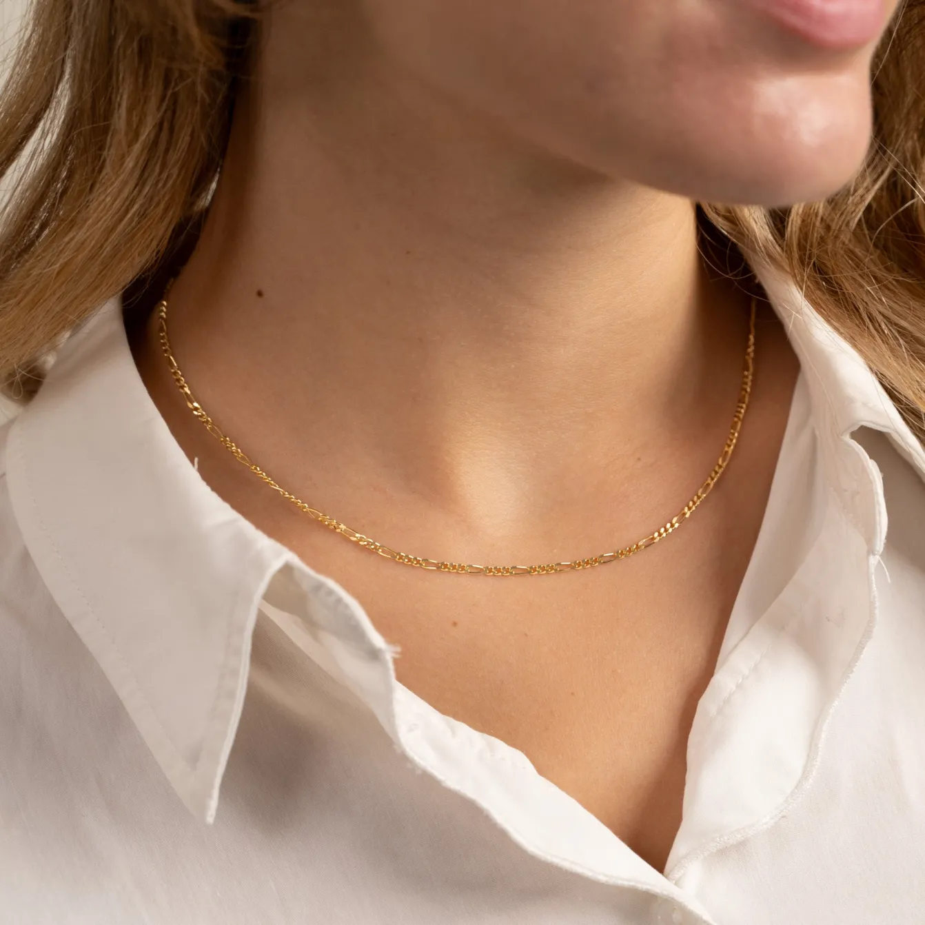 UMA FIGARO SOLID GOLD CHAIN
