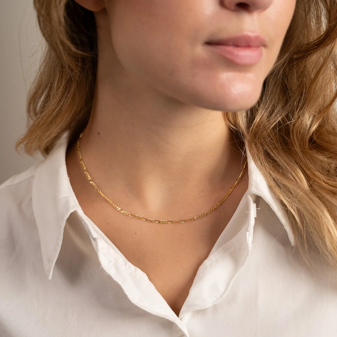 UMA FIGARO SOLID GOLD CHAIN