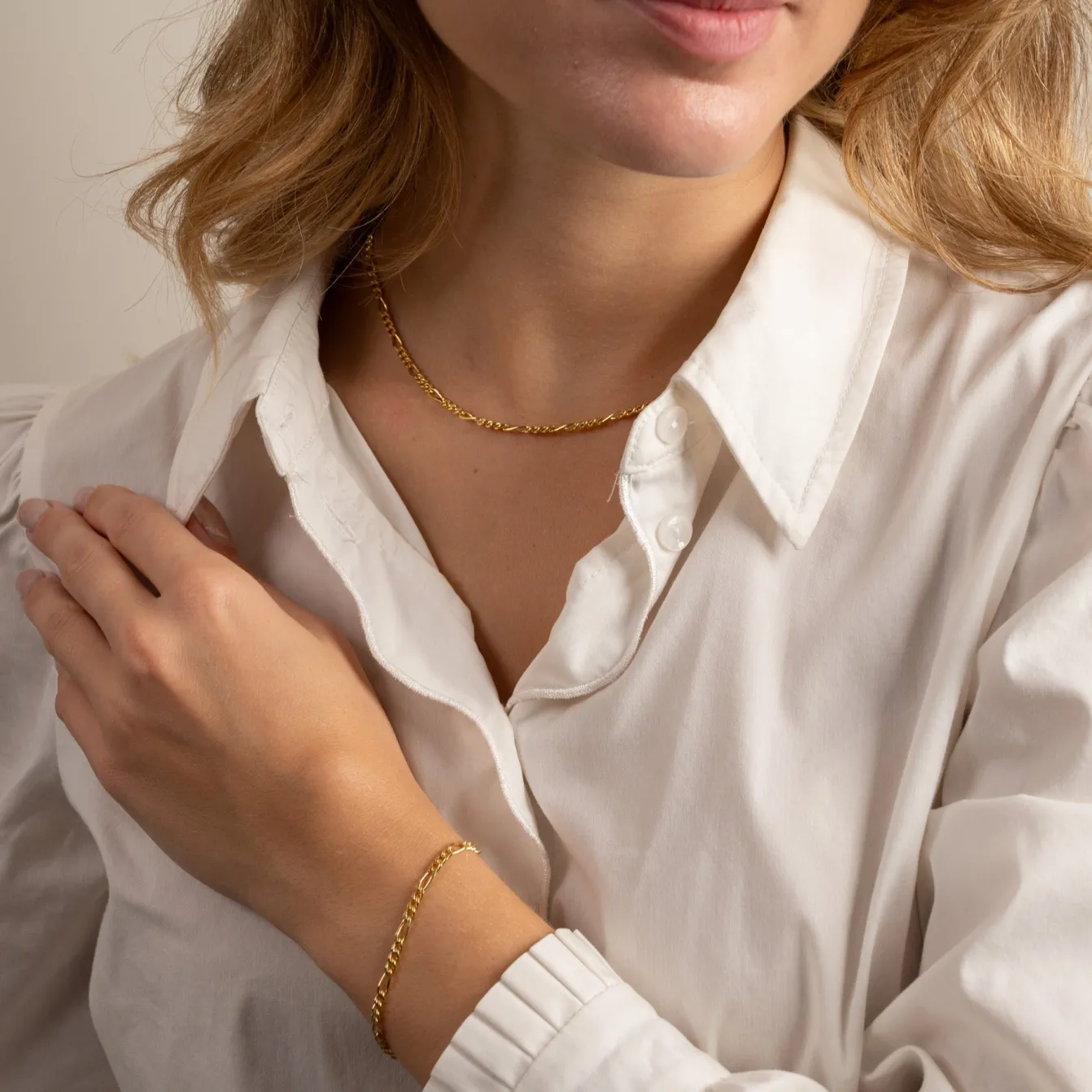UMA MEDIUM FIGARO GOLDEN BRACELET - Sisi Copenhagen