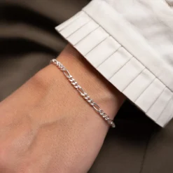 UMA MEDIUM FIGARO SILVER BRACELET - Sisi Copenhagen
