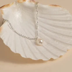 UMA PEARL MEDIUM FIGARO SILVER CHAIN - Sisi Copenhagen