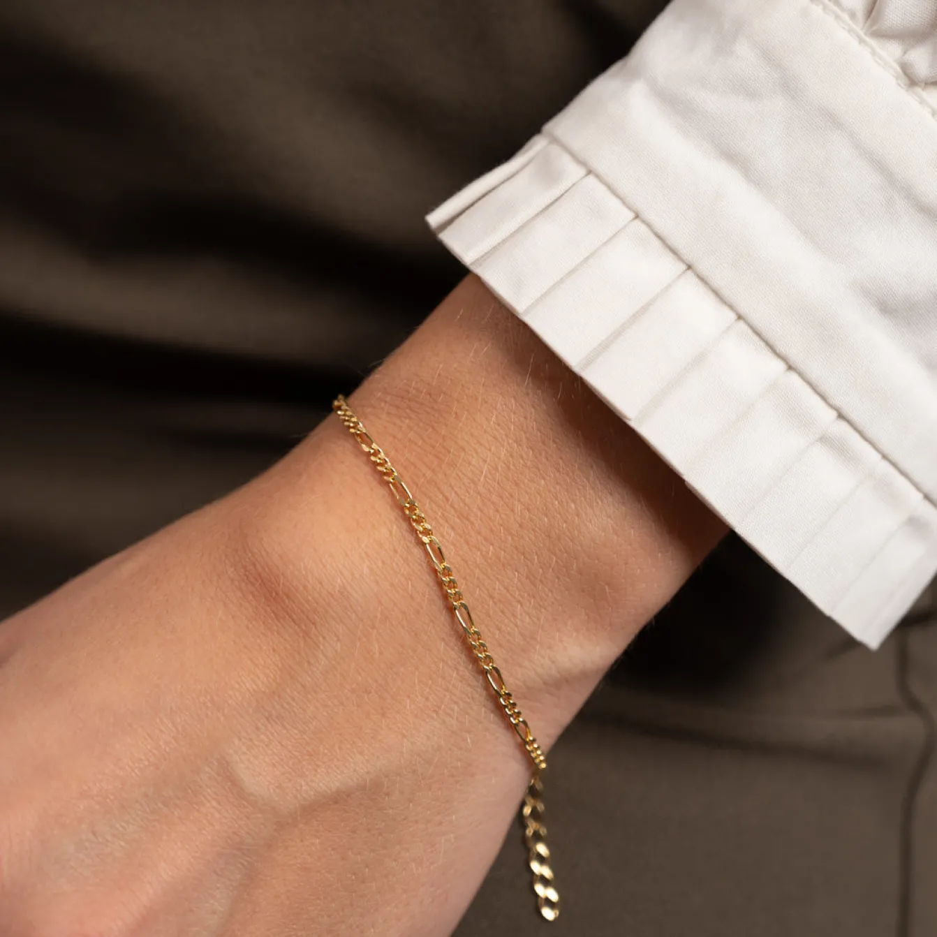 UMA SMALL FIGARO GOLDEN BRACELET - Sisi Copenhagen