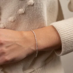 UMA SMALL FIGARO SILVER BRACELET