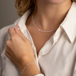 UMA SMALL FIGARO SILVER CHAIN