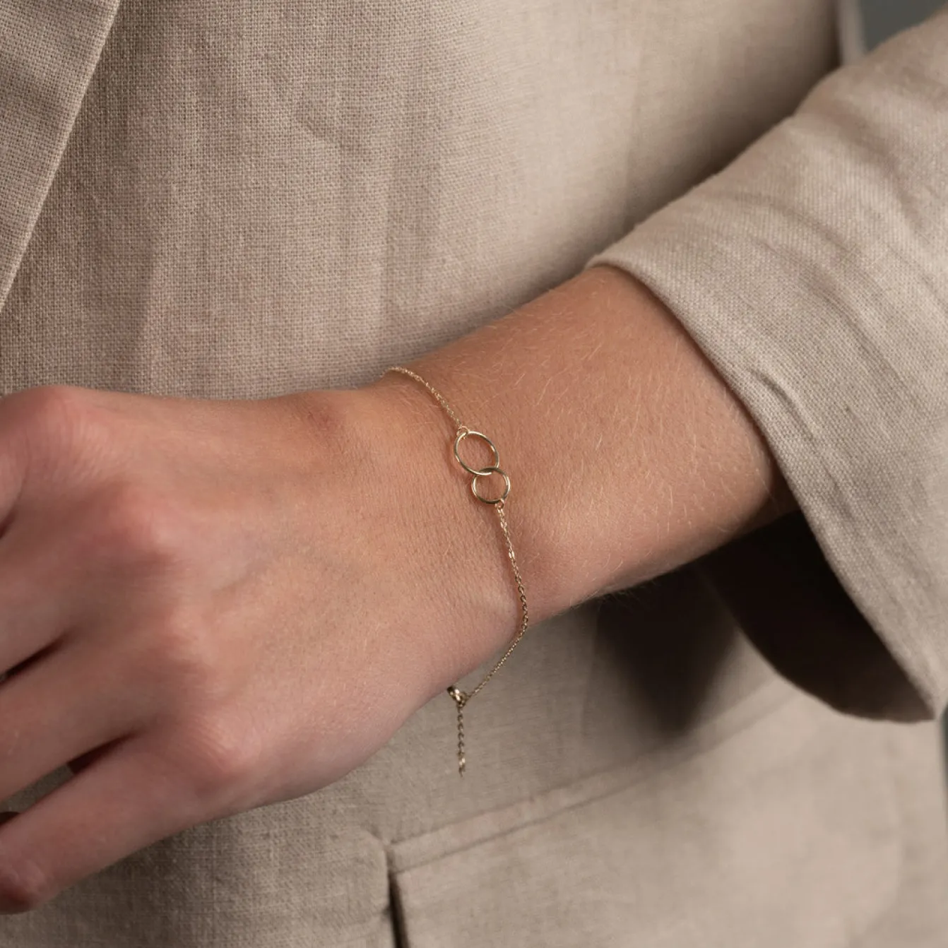 UNA SOLID GOLD BRACELET - Sisi Copenhagen