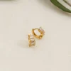 VANESSA CRYSTAL GOLDEN CREOL EARRING - Sisi Copenhagen