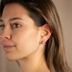 VANESSA CRYSTAL GOLDEN CREOL EARRING - Sisi Copenhagen