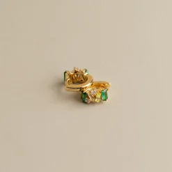 VANESSA CRYSTAL GOLDEN CREOL EARRING - Sisi Copenhagen