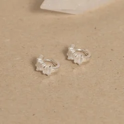 VANESSA CRYSTAL SILVER CREOL EARRING - Sisi Copenhagen