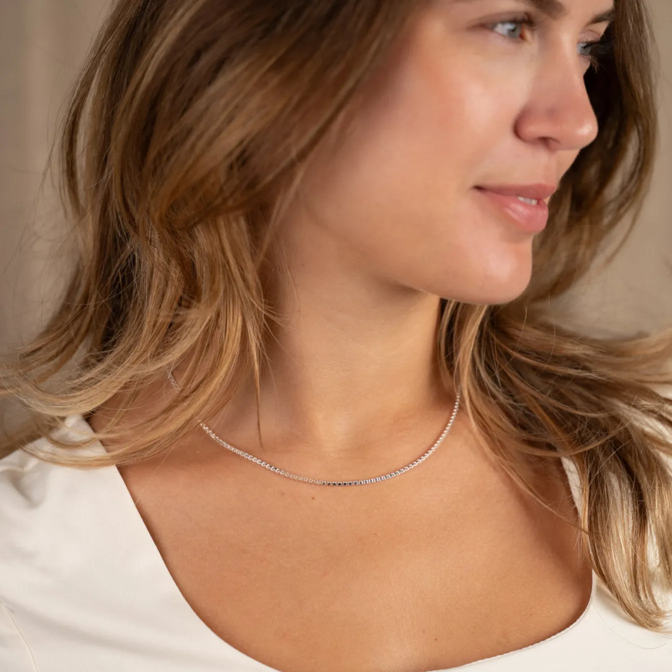 VENEZIA LARGE SILVER CHAIN