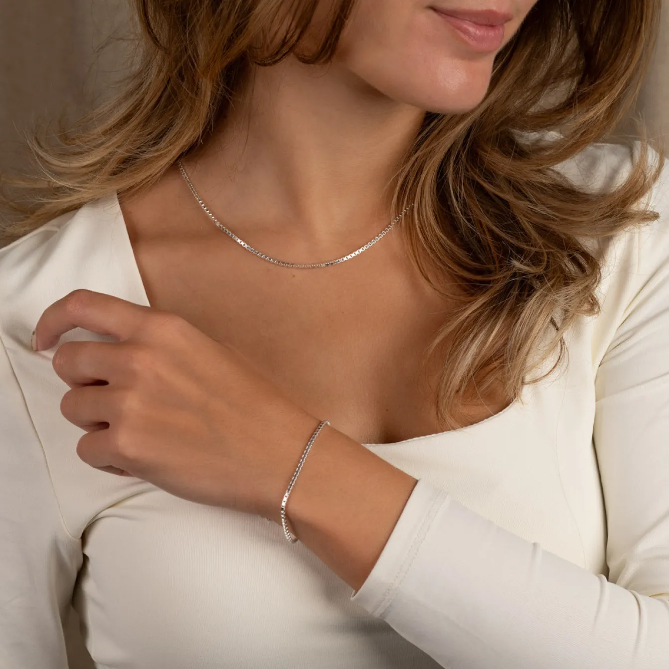VENEZIA LARGE SILVER CHAIN