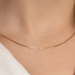 VENEZIA SOLID GOLD CHAIN - 14KT/YG - 0.8mm