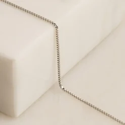 VENEZIA SOLID GOLD CHAIN - 14KT/WG - 1.0mm