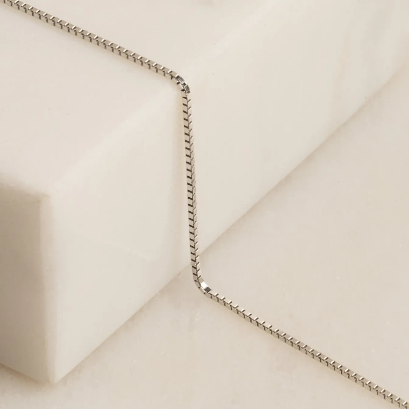 VENEZIA SOLID GOLD CHAIN - 14KT/WG - 1.0mm