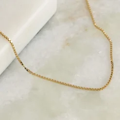 VENEZIA SOLID GOLD CHAIN - 14KT/YG - 1.0mm