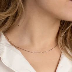 VENEZIA SOLID GOLD CHAIN - 14KT/WG - 0.8mm