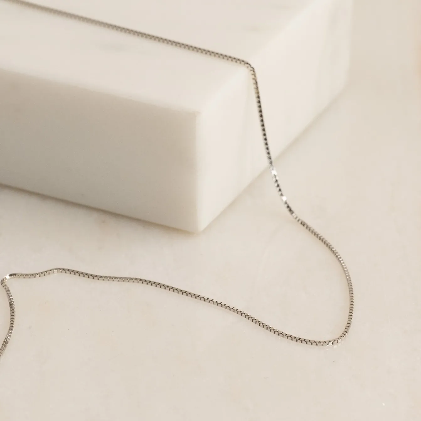 VENEZIA SOLID GOLD CHAIN - 14KT/WG - 1.0mm
