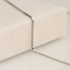 VENEZIA SOLID GOLD CHAIN - 14KT/WG - 0.8mm
