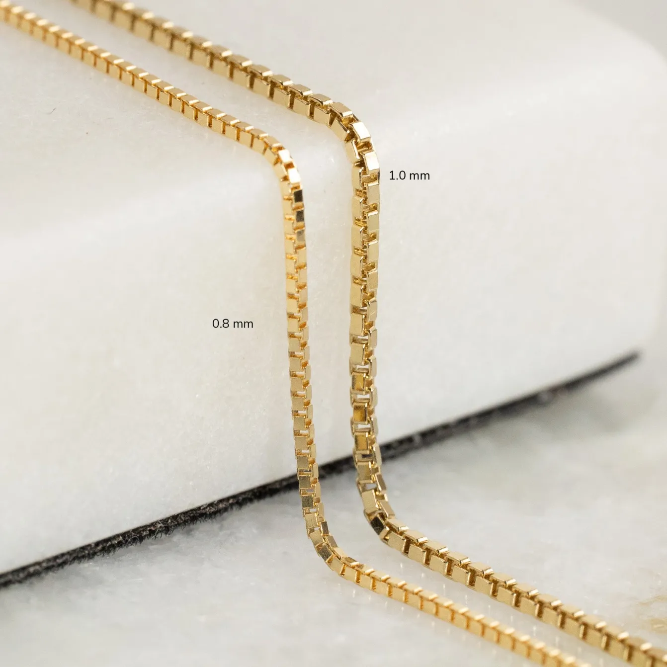 VENEZIA SOLID GOLD CHAIN - 14KT/YG - 0.8mm