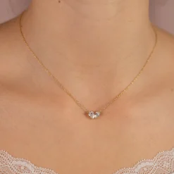 VERA CRYSTAL GOLDEN NECKLACE