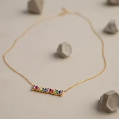 VERONICA RAINBOW GOLDEN NECKLACE - Sisi Copenhagen
