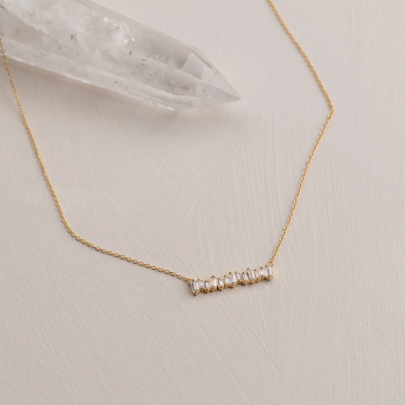 VERONICA RAINBOW GOLDEN NECKLACE - Sisi Copenhagen