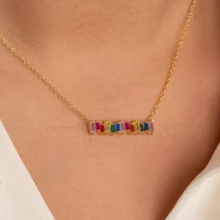 VERONICA RAINBOW GOLDEN NECKLACE - Sisi Copenhagen