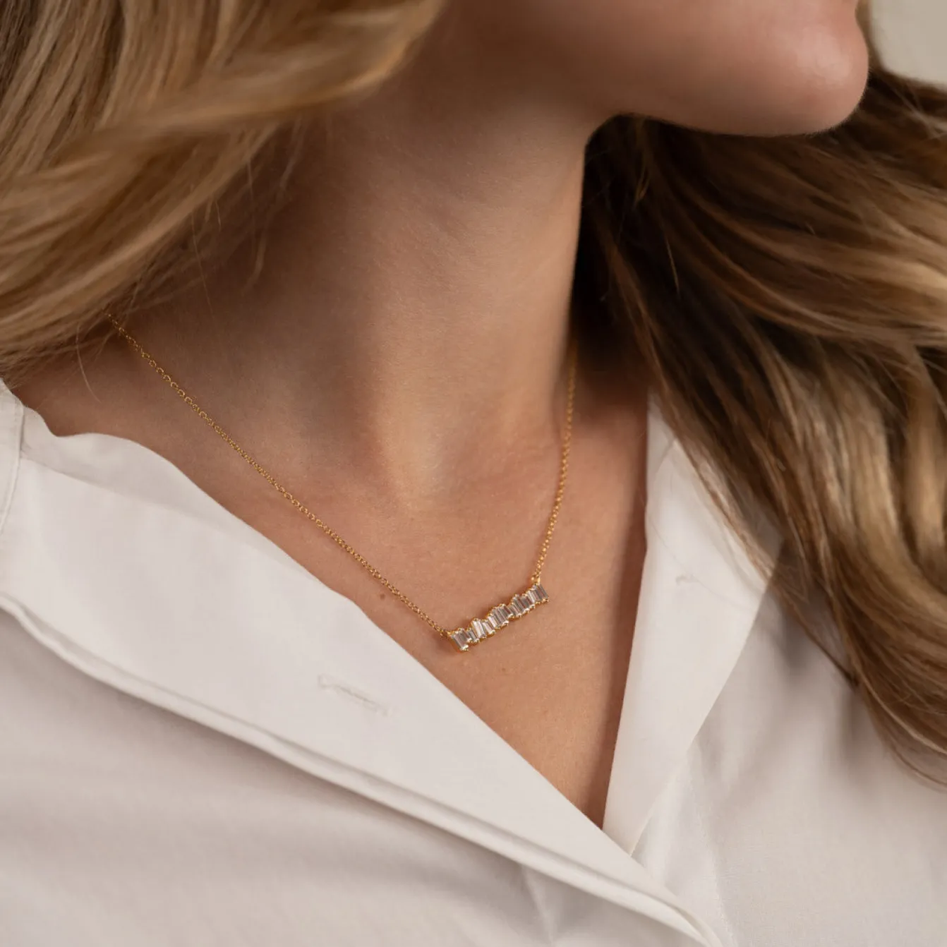 VERONICA RAINBOW GOLDEN NECKLACE - Sisi Copenhagen