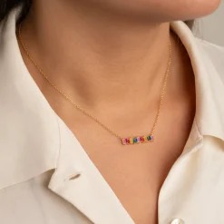 VERONICA RAINBOW GOLDEN NECKLACE - Sisi Copenhagen