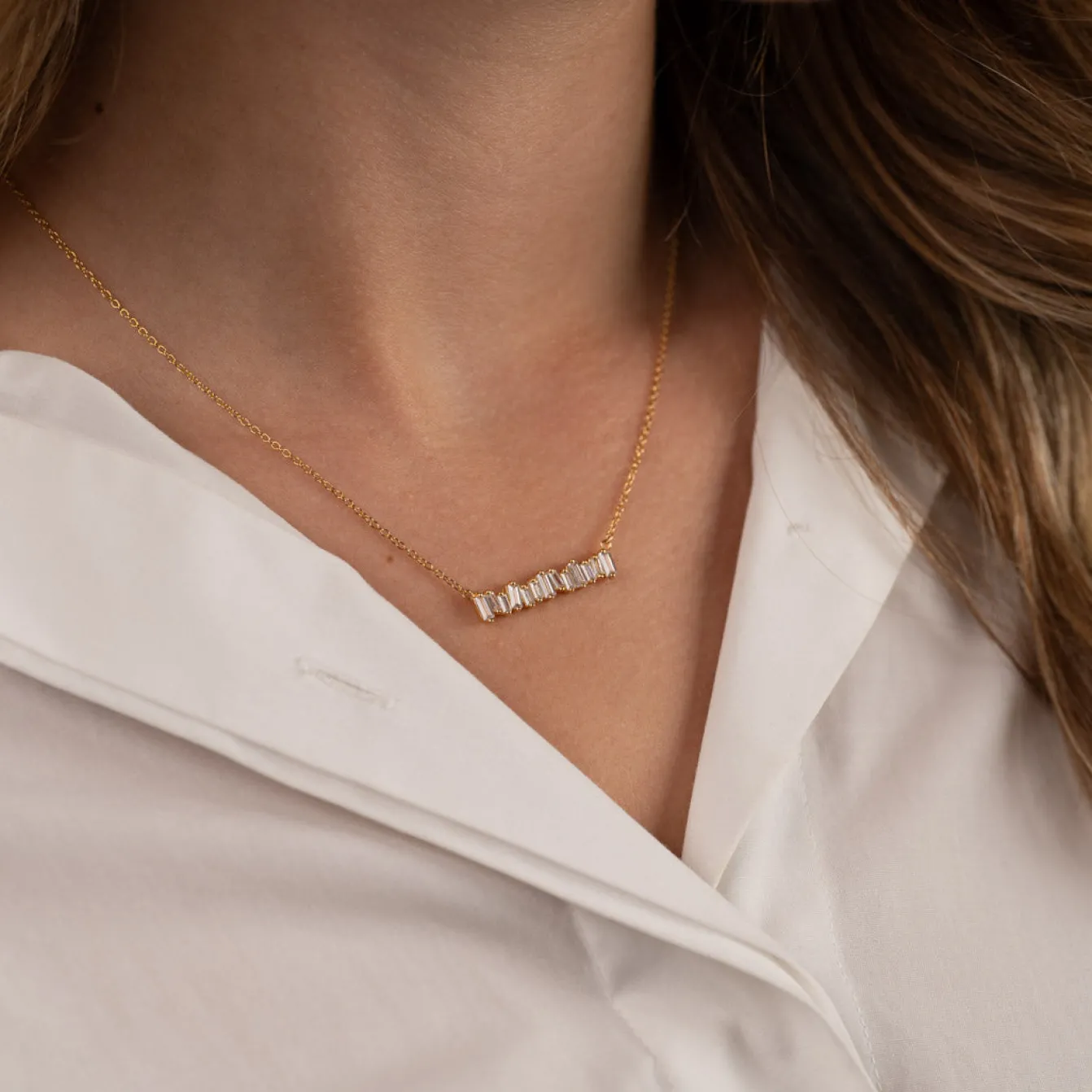 VERONICA RAINBOW GOLDEN NECKLACE - Sisi Copenhagen