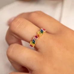 VERONICA RAINBOW GOLDEN RING - Sisi Copenhagen