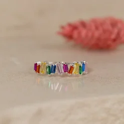 VERONICA RAINBOW SILVER RING - Sisi Copenhagen