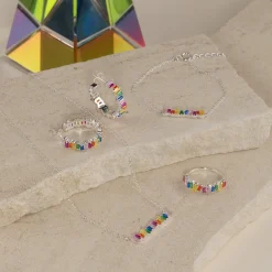 VERONICA RAINBOW SILVER RING - Sisi Copenhagen