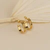 WILLOW GOLDEN CREOL EARRING