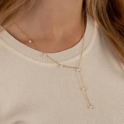 YASMIN PEARL GOLDEN NECKLACE