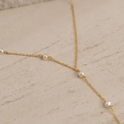 YASMIN PEARL GOLDEN NECKLACE