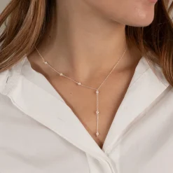 YASMIN PEARL SILVER NECKLACE