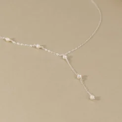 YASMIN PEARL SILVER NECKLACE